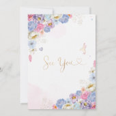 Fairy Birthday Einladung Fairy Garden Geburtstag (Rückseite)