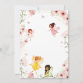 Fairy Birthday Einladung Girl Magical Garden (Rückseite)