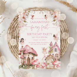 Fairy Birthday Einladung Magische verzauberte Fee