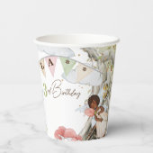 Fairy Birthday Einladung Pappbecher (Rückseite)