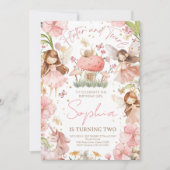 Fairy Birthday Einladung Party Magical Unicorn (Vorderseite)