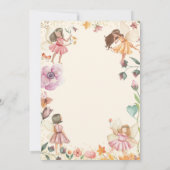 Fairy Birthday Einladung verzauberter Wald einlade (Rückseite)