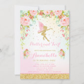 Fairy Birthday Einladung Whimsical Magical Party (Vorderseite)