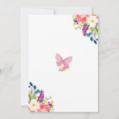 Fairy Birthday Einladung Whimsical Magical Party (Rückseite)