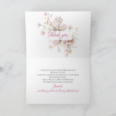 Fairy Birthday Faltt Dankeschön Karte (Innenseite)