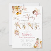 Fairy Birthday Invitation Girl Einladung (Vorderseite)