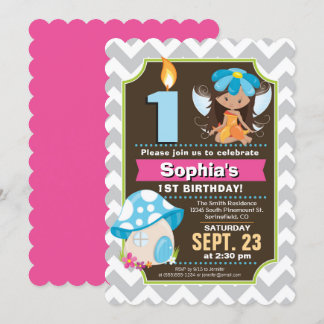 Fairy Birthday Invitation Girl Einladung