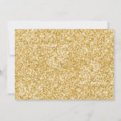 Fairy Birthday Invite Pink Gold Magical Whimsical Einladung (Rückseite)