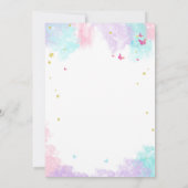 Fairy Birthday Party Einladung (Rückseite)