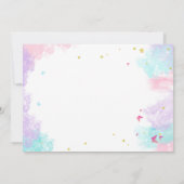 Fairy Birthday Party Einladung mit Foto (Rückseite)