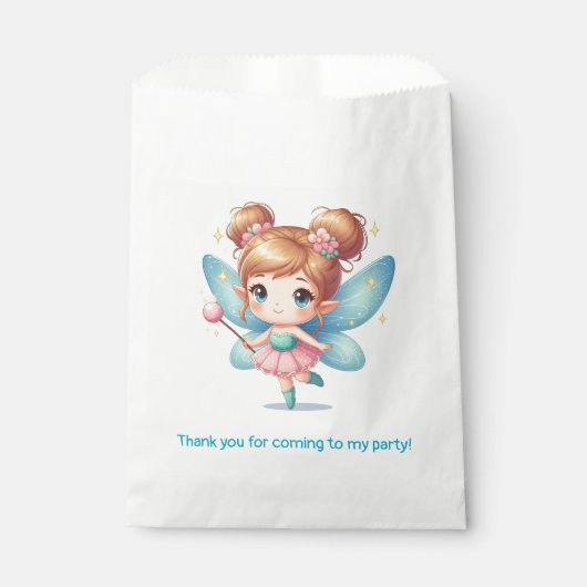 Fairy Birthday Party Geschenktütchen (Vorderseite)