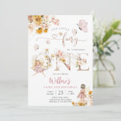 Fairy Birthday Party Invitation Einladung (Stehend Vorderseite)