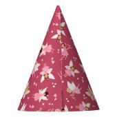 Fairy Birthday Party Pink Partyhütchen (Rückseite)