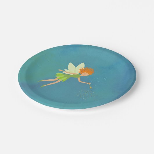 Fairy Birthday Party Teller (Schrägansicht)