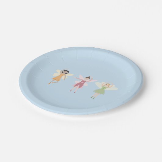 Fairy Birthday Plate Pappteller (Schrägansicht)