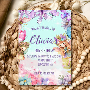 Fairy Birthday Princess Fairy Birthday Einladung