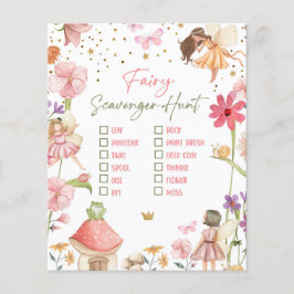 Fairy Birthday Scavenger Jagd Party Game Forest