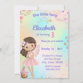 Fairy Birthday Whimsical Princess Fairy Birthday Einladung (Vorderseite)