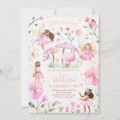 Fairy Birthday Whimsical Princess Fairy Birthday Einladung (Vorderseite)