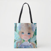 Fairy Blue Farben Kunstdekoration Tasche (Vorderseite)