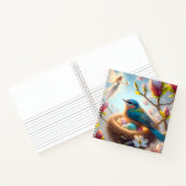 Fairy & Bluebird Nest – Spring Blossom Fantasy Notizblock (Innenseite)