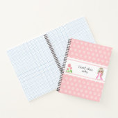 Fairy & Blume auf hellrosa Notizblock (Innenseite)