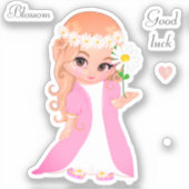 Fairy & Blume Aufkleber (Vorderseite)