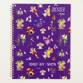 Fairy Blume Butterfly Pilz Lila Themed Planer