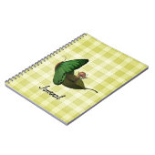 Fairy Boat Gelbe Karos Notizblock (Linke Seite)