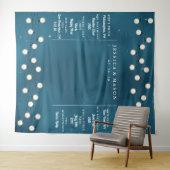 Fairy Bokeh String Lights Garland Wedding Backdrop Wandteppich (Beispiel (Horizontal))