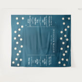 Fairy Bokeh String Lights Garland Wedding Backdrop Wandteppich (Vorderseite (Horizontal))