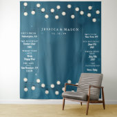 Fairy Bokeh String Lights Garland Wedding Backdrop Wandteppich (Beispiel)