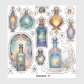 Fairy Bottle Sticker Sheet (Blatt)