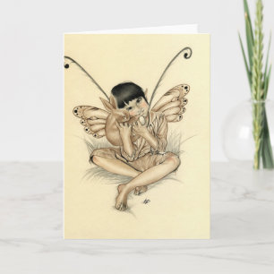 Fairy Boy Bunny Card Karte
