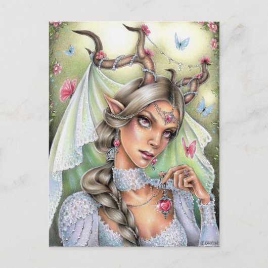 Fairy Bride Postkarte (Vorderseite)