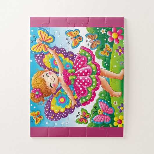 "FAIRY & BUTTERFLIES" JIGSAW PUZZLE (Vertikal)