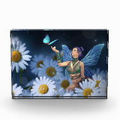 Fairy Butterfly and Daisies Fotoblock (Vorderseite)