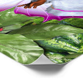 Fairy Butterfly Baby Girl Poster (Ecke)