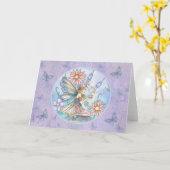Fairy Butterfly Blank Card von Molly Harrison Karte (Gelbe Blume)
