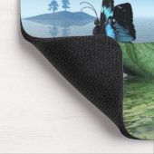 Fairy Butterfly Boat Mousepad (Ecke)