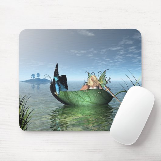 Fairy Butterfly Boat Mousepad (Mit Mouse)