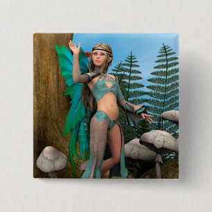 Fairy Butterfly Button