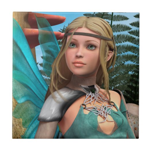 Fairy Butterfly Fliese (Vorderseite)