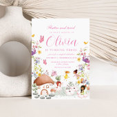 Fairy Butterfly Garden Pixie Girls Blume Einladung