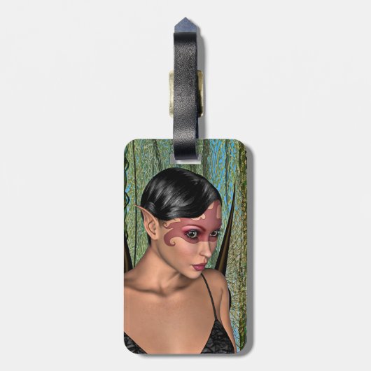 Fairy Butterfly Gepäckanhänger (Rückseite vertikal)