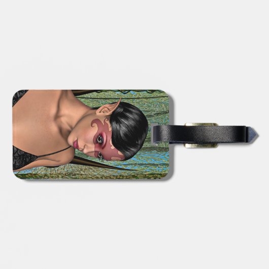 Fairy Butterfly Gepäckanhänger (Rückseite horizontal)