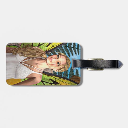 Fairy Butterfly Gepäckanhänger (Rückseite horizontal)