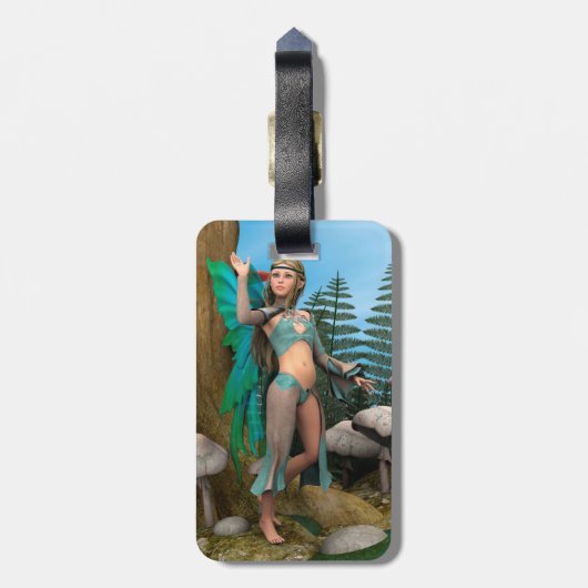 Fairy Butterfly Gepäckanhänger (Rückseite vertikal)