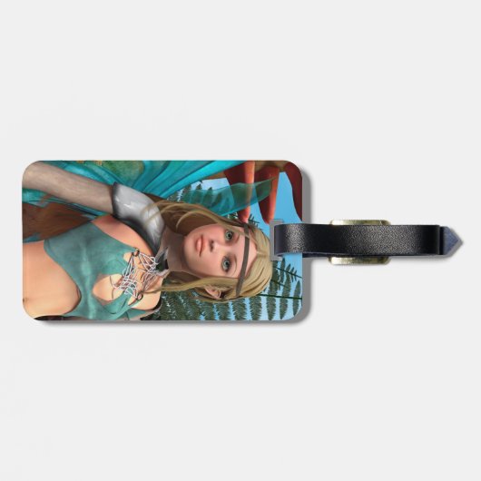 Fairy Butterfly Gepäckanhänger (Rückseite horizontal)