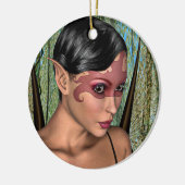 Fairy Butterfly Keramikornament (Links)